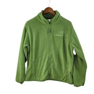 Northern Reflections Fleece Jacket Men size Small full zip up Winter warm Green